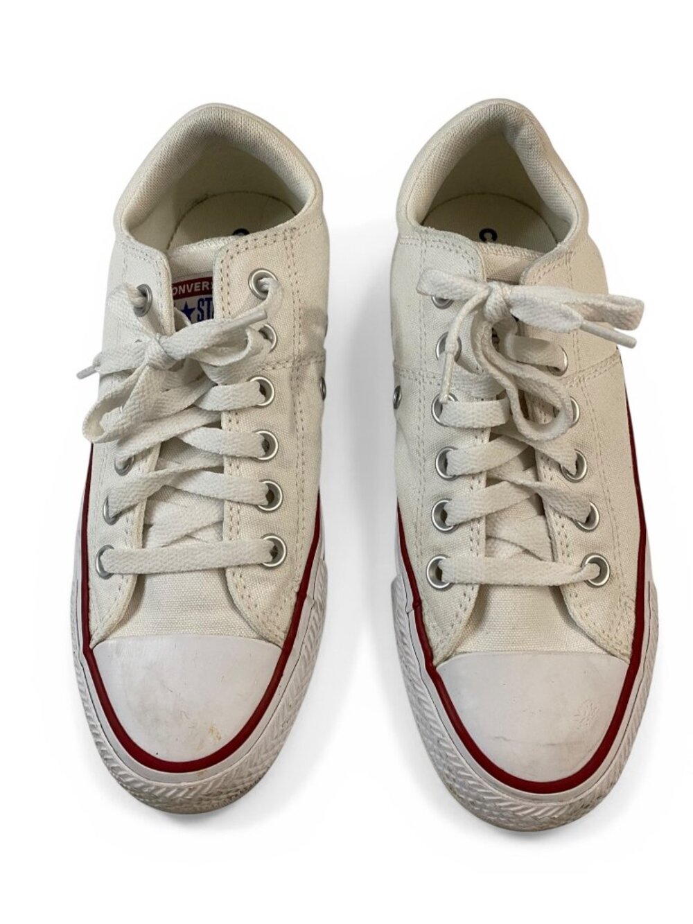 Converse All Star Chuck Taylor Low Rise Shoes White Sneakers Womens 7 - Picture 5 of 12